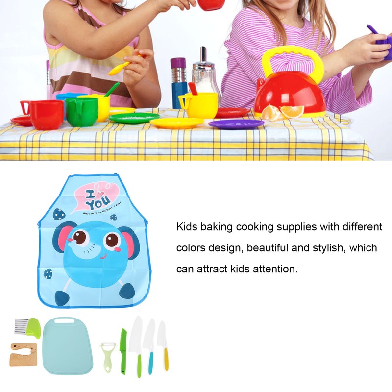 Kids Baking Knife Set Paring Knife Cutting Board Potato Chipper