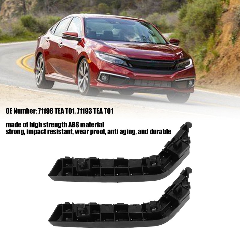 2 Pcs Front Bumper Bracket Holder 71198 TEA T01 ABS