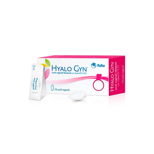 Hyalo Gyn - Vaginal Eggs Against Vaginal Dryness | 10 Ovules | 0.2% Hydeal-D® Technology Based on Hyaluronic Acid | 1 Administration Every 3 Days