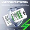 Granicell Rechargeable AA and AAA Batteries with 8 Bay Smart