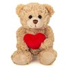 Teddy Hermann 91331 Teddy with Heart Beige 20 cm Cuddly