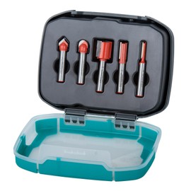 Wolfcraft 8753000 1x Set Chamfter Bit Set in Wooden Box 5 Piece
