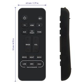 VINABTY RC1251 RC-1251 Remote Control Replacement for DENON Soundbar DHT-S217 DHTS217 DHT-S218 DHTS218 Remote Controller