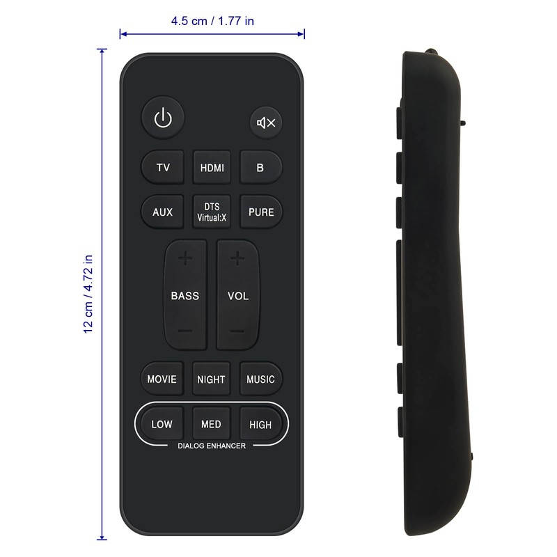 VINABTY RC1251 RC-1251 Remote Control Replacement for DENON Soundbar DHT-S217