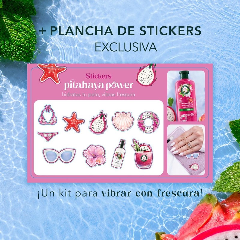 Herbal Essences VIBRAS FRESCURA Kit Exclusivo Pitahaya & Menta
