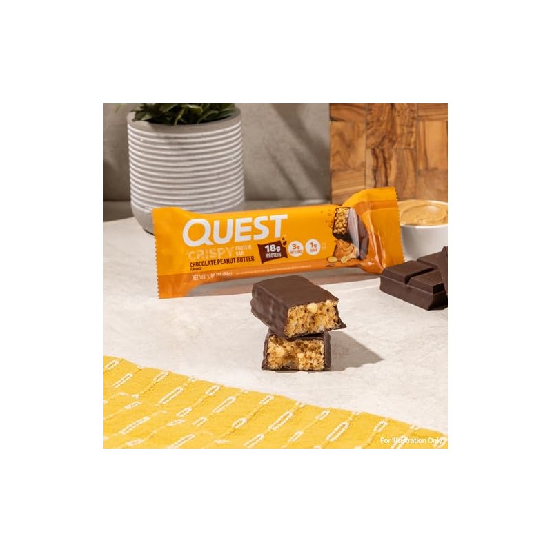 Quest Nutrition Crispy Chocolate Peanut Butter Hero Protein Bar, 18g
