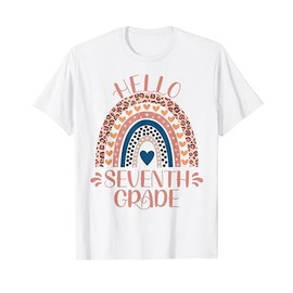 Hello Seventh Grade 7th Grade Teacher Back To School T-Shirt