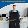 Livdouyu Plus Size Aprons for Women, Funny Black Aprons Adjustable