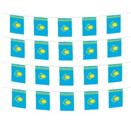FFILL Kazakhstan Banner Flag, Kazakhstan Mini Flag Small Banner, for Party, Shops and Bars Decorations, And International Day Celebrations (Kazakhstan)