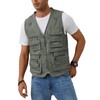 Gihuo Men's Fishing Vest Casual Utility Travel Safari Cargo Outdoor