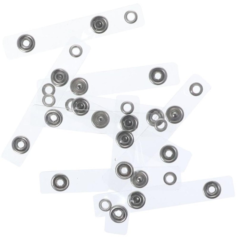 allcoupon 10 Pcs ID Badge Holder Straps, Clear Badge Strap