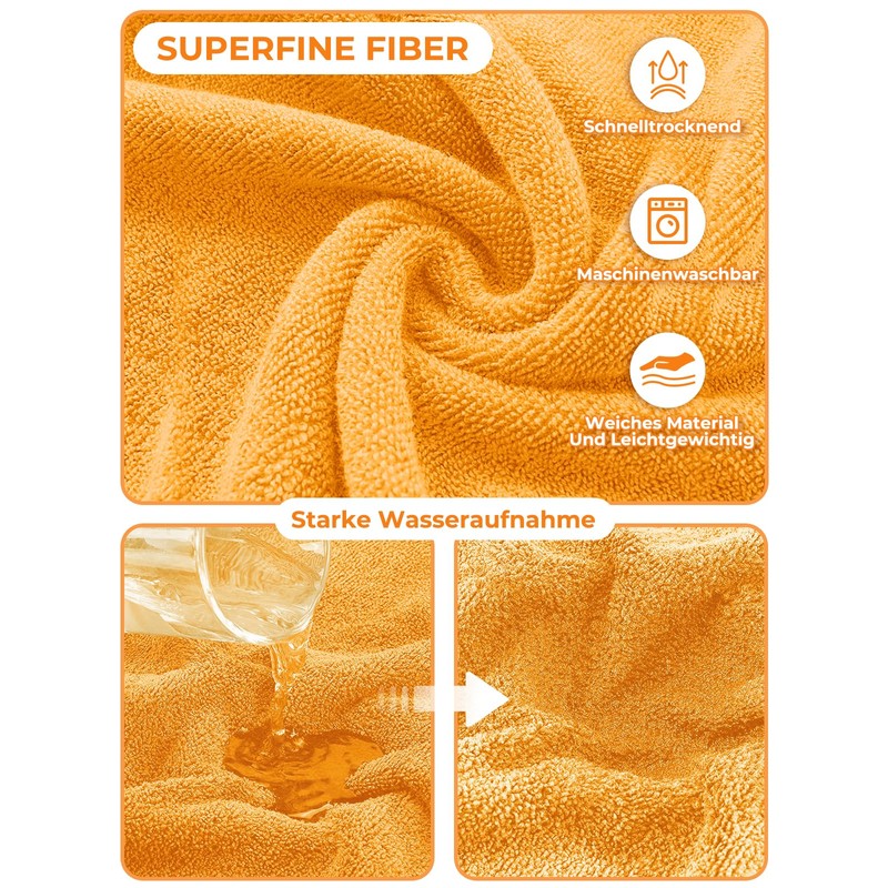 Bibykivn Bathrobe for Dogs, Microfibre Dog Bathrobe, Adjustable Collar with
