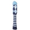 Knit Golf Cover Headcover Utility UT Cover with Pendant (Blue)