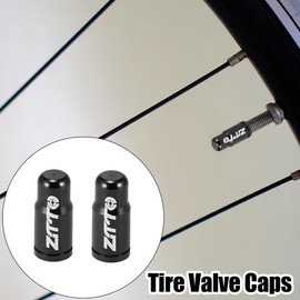 X AUTOHAUX 2pcs Tire Valve Caps French Dust Covers for Bicycle Road Bike Black