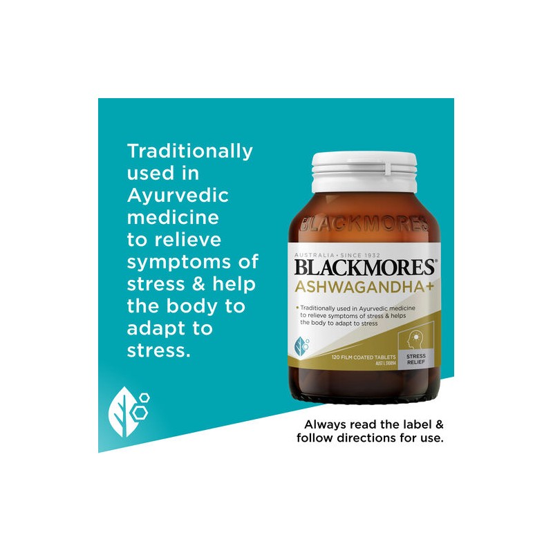 Blackmores Ashwagandha+ 120 Tablets