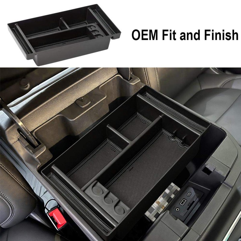 EDBETOS Center Console Organizer Tray Compatible with Chevy Silverado 1500/GMC