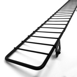 Black Gondola Shelf Wire Fence Fits Lozier & Madix Gondola Shelving - 3" H x 48" L - 5 Pack