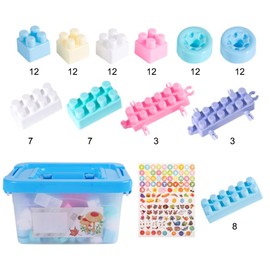Qchomee Kids 100Pcs Plastic Building Blocks Toy Bricks Educational Construction Toys DIY 3D Puzzle Jigsaw Toy With Storage Box STEM Toy for Boys and Girls Age 3 4 5 6 7 8 Christmas Birthday Gift
