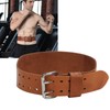 Weightlifting Belt 1 Layer Leather Double Prong Power Lifting Back