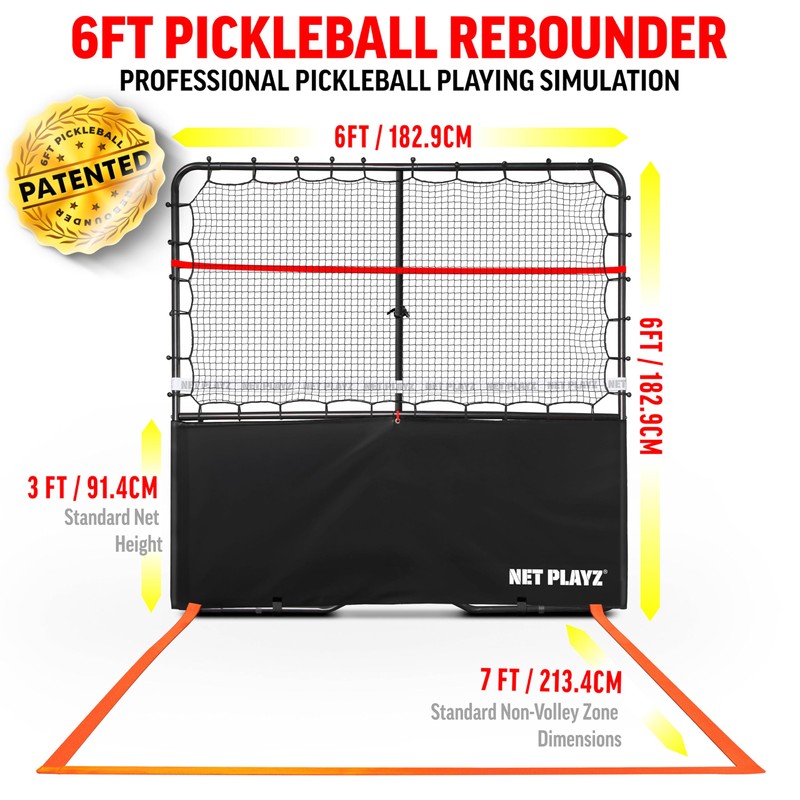 Pickleball Rebounder Training Aid, Adjustable Angle Easy Setup & Storage