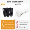 Nylon Universal Cable Tie Buckle,100PCS Upgrade Heavy-Duty Self-Locking UV-Resistant Wire