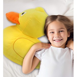 DolliBu Snug-Mooshies Large Duck Stuffed Animal - Farm Life Super Squishy Soft Sensory Plush Toy for Girls and Boys, Cute Kids Plush Animal Friend to Play, Squeeze, Soothe Stress, Cuddle - 16 Inches