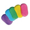 EPONGENIO Pack of 5 Double-Sided Reusable Sponges, Machine Washable, Scratch-Resistant
