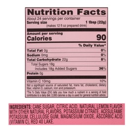 4C Powdered Drink Mix Canisters, Family Sized Bin, Thirst Quenching Flavors, 9 Quarts (Pink Lemonade, Pack of 6)