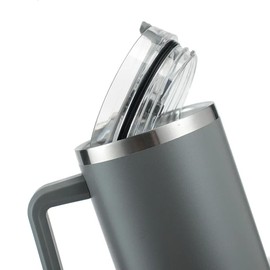 Generic 40oz Insulated Stainless Steel Thermal Mugs with Straw and Lid - Eco-Friendly Leakproof Design for Home, Office, Car, Travel, and Sports Sustained Temperature Control (Grey), SUN-SH-0004D-93
