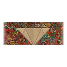 Origami Paper Wallets Slim Organic Vegan Eco Friendly Recycle Paper Minimalist Gifts For Man Women Wallets Psychedelic