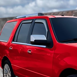 Voron Glass in-Channel Extra Durable Rain Guards for Lincoln Navigator 2007-2017, Window Deflectors, Vent Window Visors, 4 Pieces - 200626