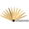 KS Tools 300.0611 Antimagnetic brass feeler gauge, 8 blades