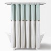 Lush Decor Linen Button Shower Curtain, 72" x 72", Blue