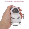 Cute Squeeze Cat Toy, Small Gray Soft Animal Kitten Fidget