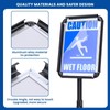 Noliven 6 Pack Standing Sign Holder 8.5x11 Inch, Adjustable Floor