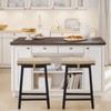 baibu Set of 2 Memory Foam Rectangle Bench Stool Cushion,