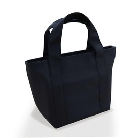 [ARASAWA] Washable Lunch Bag, Insulated Lunch Bag, Washable, Simple, Men's, Women's, Cute, Stylish, Compact (Black)