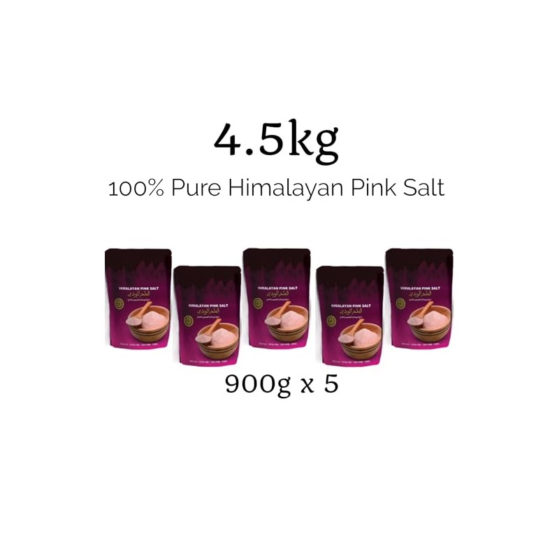 4.5kg Value Pack of 100% Pure Himalayan Pink Salt -