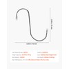 VEVOR S Hooks 40 Pack, 3.4 Inch Metal S Shaped