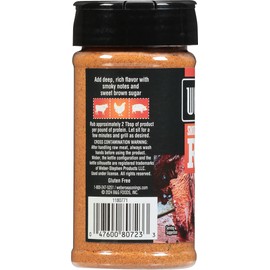 Weber Smoky Brown Sugar Rub, 6.25 Ounce Shaker