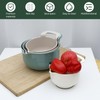 4 Pcs Plastic Mixing Bowl Set, Reusable Plastic Nesting Mixing