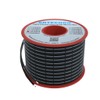 BNTECHGO 18 Gauge Silicone Ribbon Cable Flexible 2P Black 50