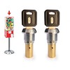 Gumball Machine Lock and Key - Top Lid Lock &