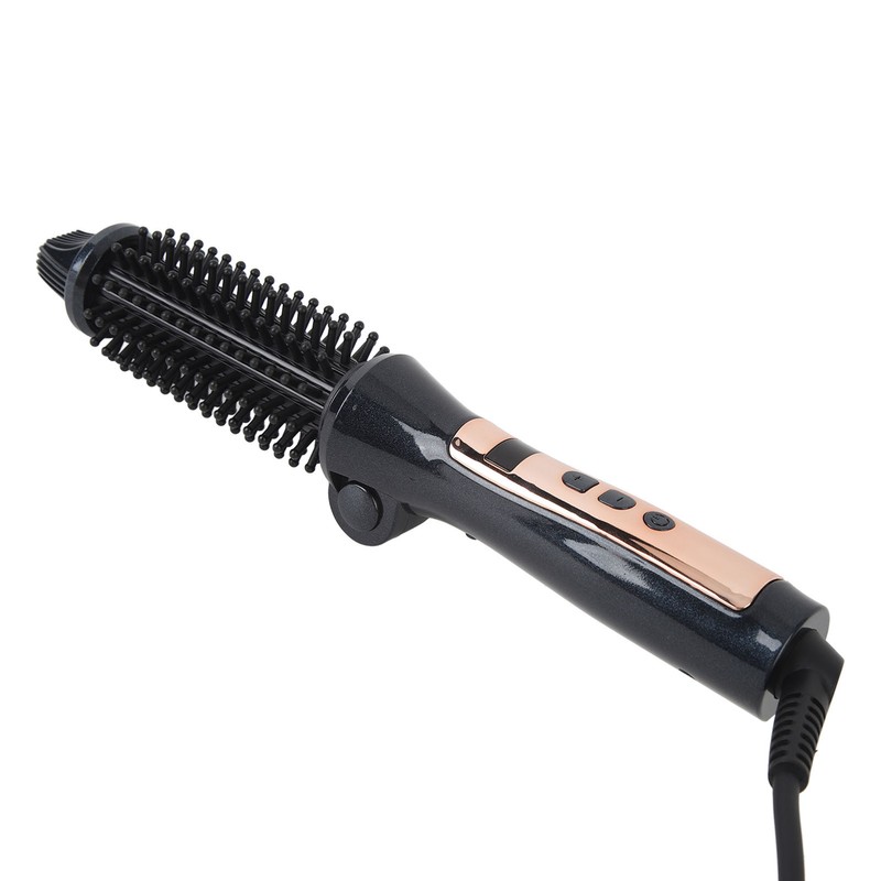 Foldable Hair Curler Straightening Brush Adjustable Temperature Anti Scald Ceramic