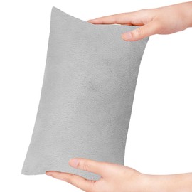 Winmany Small Pillow 11" x 7" Mini Pillow with Removable Plush Pillowcase Rectangular Cushion Wrist Knee Neck Lumbar Travel Tiny Pillow for Adult,Pets,Dog (Grey)
