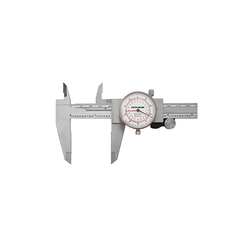 Accusize - 8" x 0.001"/200mm x 0.02mm, Inch/Metric Dual Needle