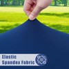 Moosfor Round Spandex Table Cloth, Elastic Fitted Waterproof Tablecloths for