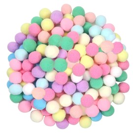 Barlone Pompoms for Crafts, Pack of 200 2 cm Colourful Mini Pompoms for Crafts, Felt Balls, Colourful, Bobble for Crafts, Funny DIY Creative Crafts, Fine Hair Accessories, Party Decoration