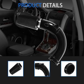 PUZZLEDEER Cold Air Intake Kit fit for 2007-2012 for Dodge Ram 2500 3500 6.7L Cummins Diese Black