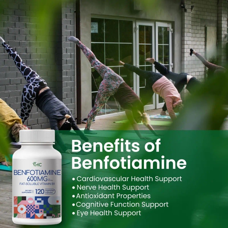 Vhc Benfotiamina 600mg 120 Cápsulas Vegetales